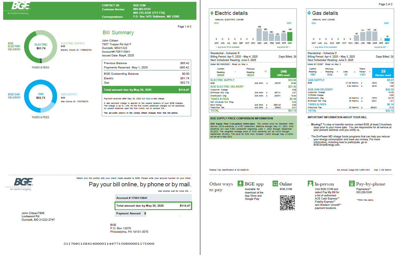  Minol USA business utility bill 